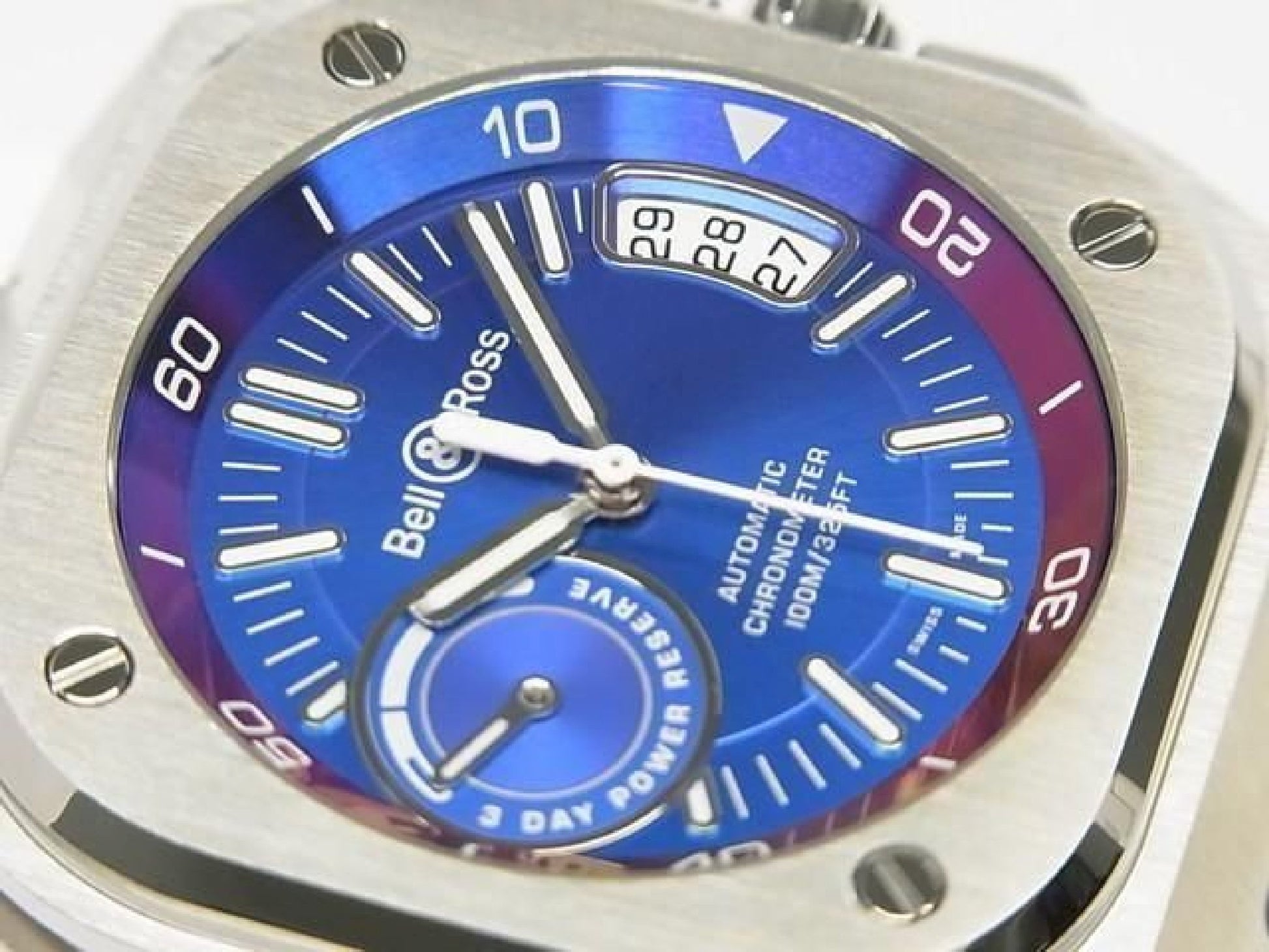 BELL & ROSS BR-X5 iridescent BRX5R-IRS-ST/SRB ongebruikt Heren 193184259 hannari-shop