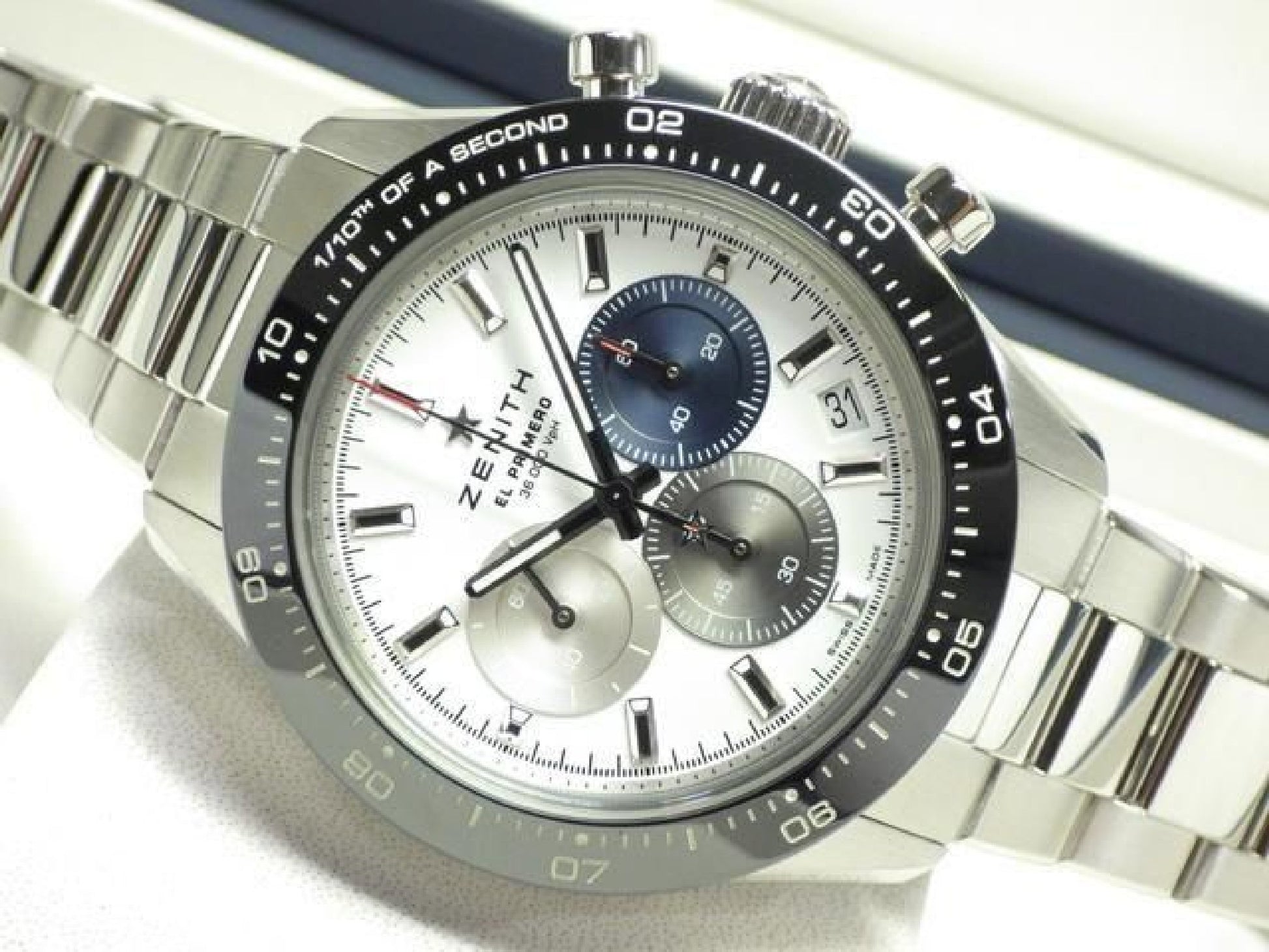 ZENITH Chrono Master sports Ref.03.3100.3600/69.M3100 Genuine goods '24 purchased Mens 193198077 hannari-shop