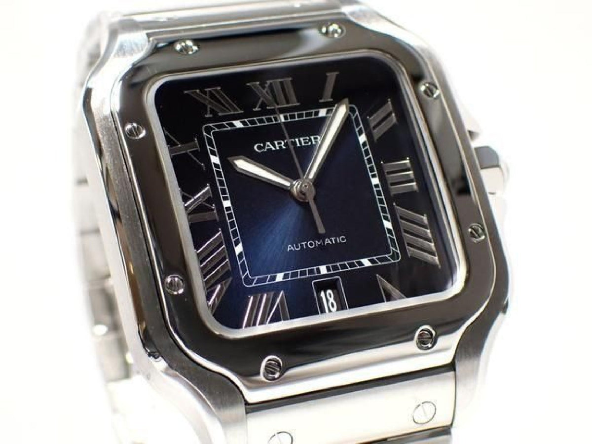 CARTIER Santos de  LM blue WSSA0030 '24 Dames 193238805 hannari-shop