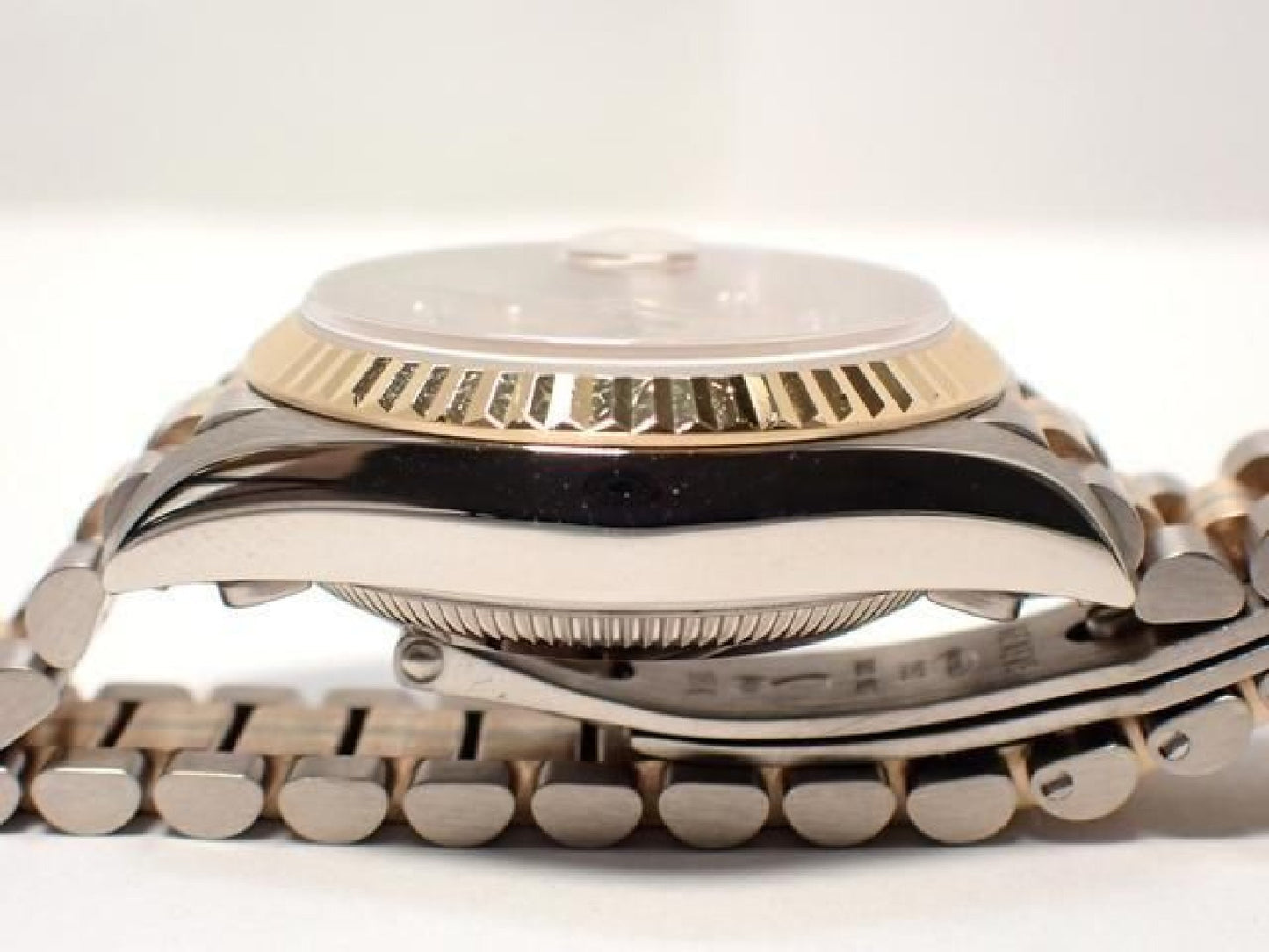 ROLEX Datejust Tridor 18KWG/ President-armband champagne wijzerplaat 10P diamant index '98 Heren 193284152 hannari-shop