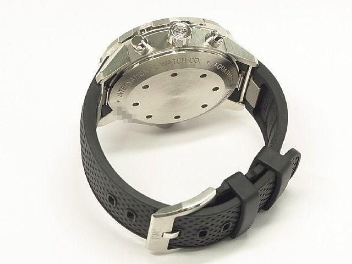 IWC Aquatimer Chronograph zwarte IW376803 authentieke armband heren 193350077 hannari-shop