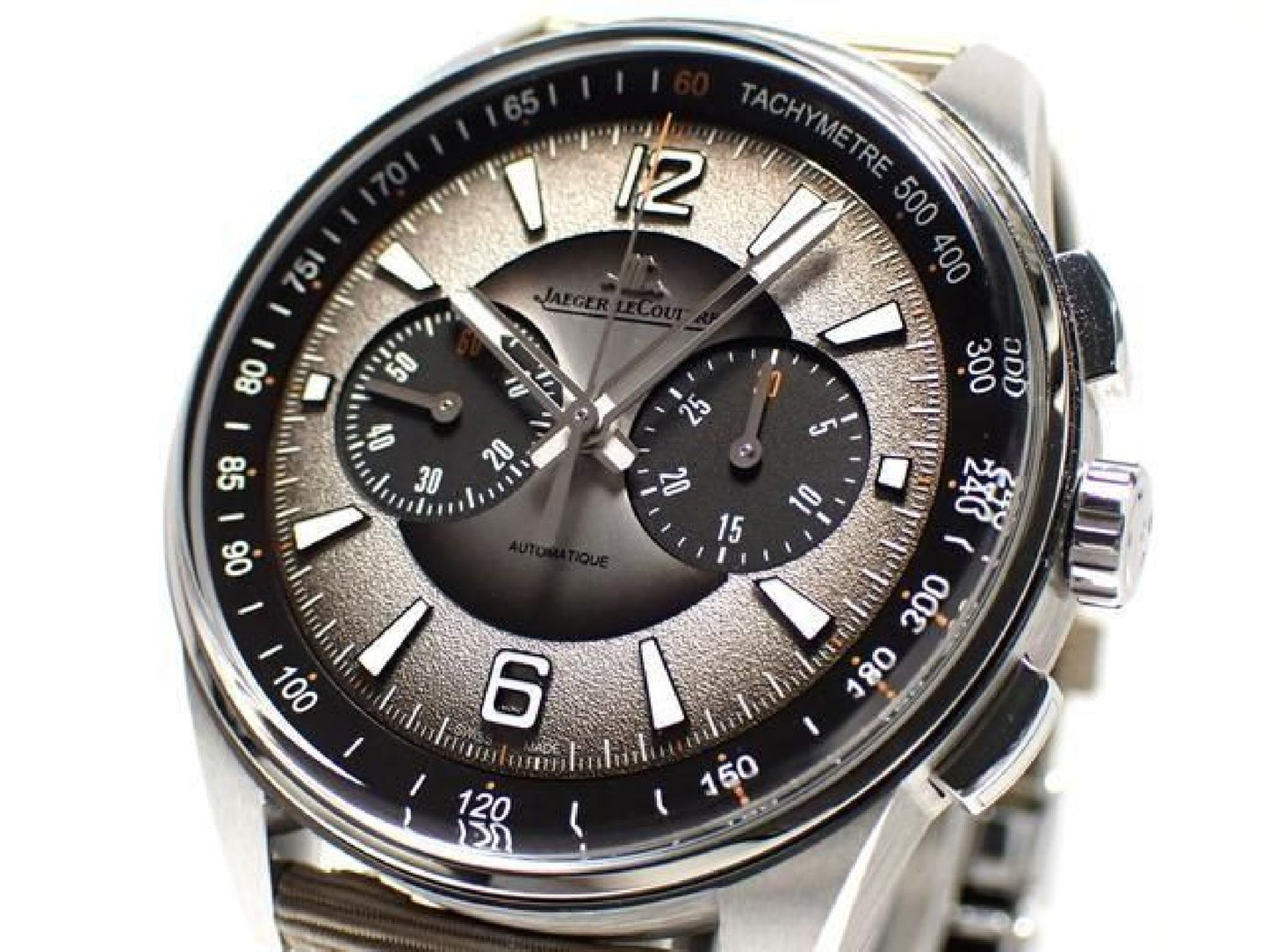 JAEGER LECOULTRE Polaris Chronograph gray Genuine goods SS Bracelet '23 Mens 193358909 hannari-shop