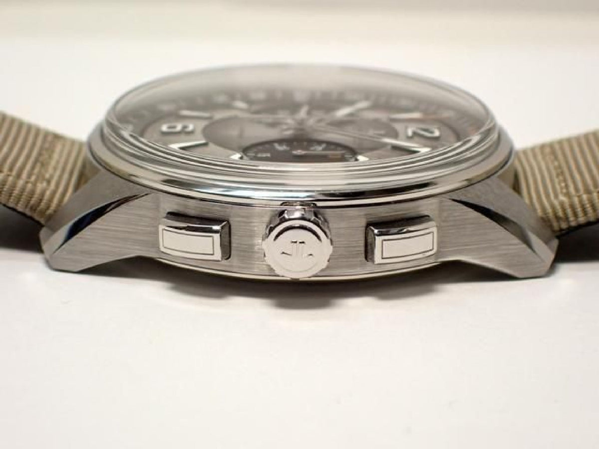 JAEGER LECOULTRE Polaris Chronograph gray Genuine goods SS Bracelet '23 Mens 193358909 hannari-shop