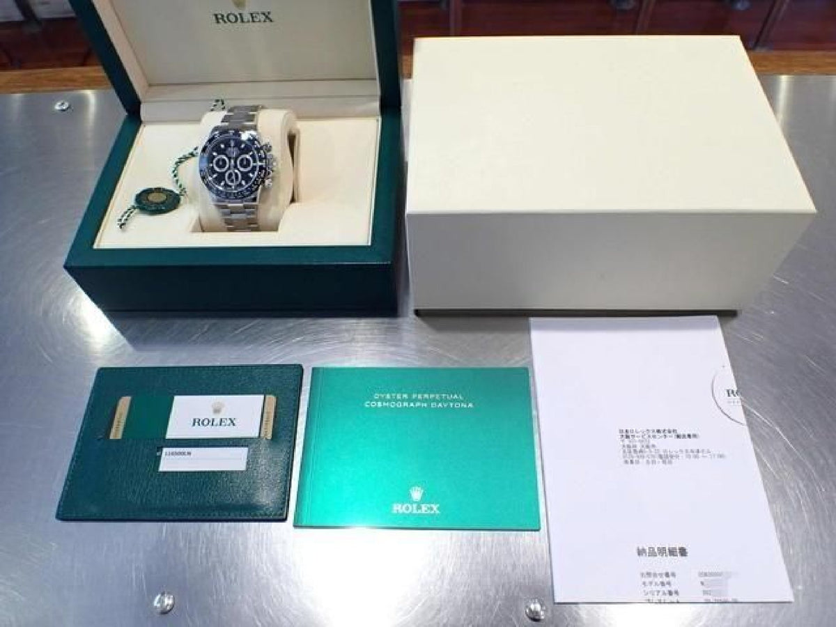 ROLEX Daytona black Dial 116500LN '19 Mens 193382937 hannari-shop