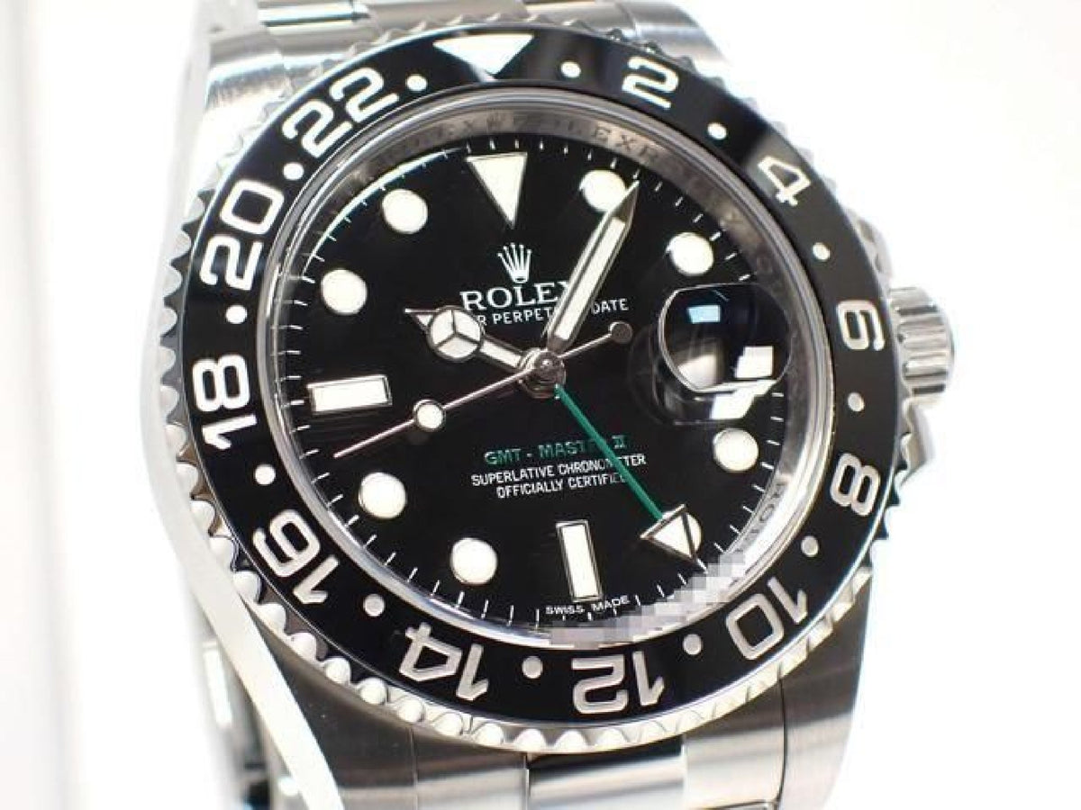 ROLEX GMT MasterII black 116710LN maker overhauled '13 Mens 193509940 hannari-shop