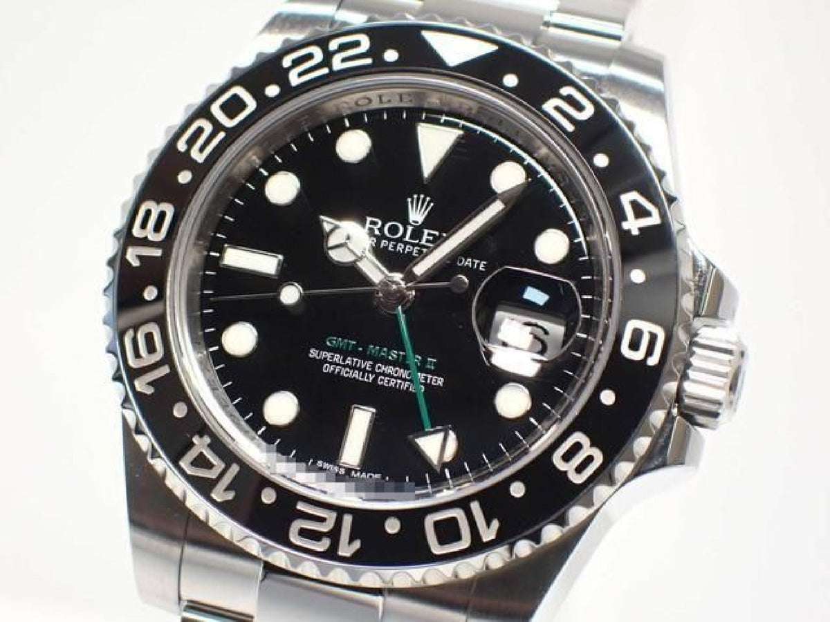 ROLEX GMT MasterII black 116710LN maker overhauled '13 Mens 193509940 hannari-shop