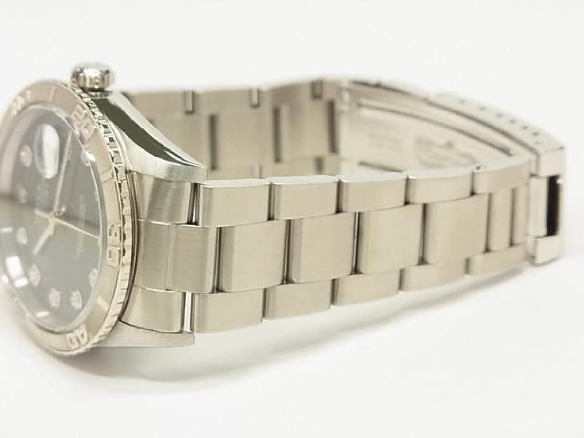 ROLEX Datejust Thunderbird black 10P diamond 16264 Y series Mens 193617499 hannari-shop