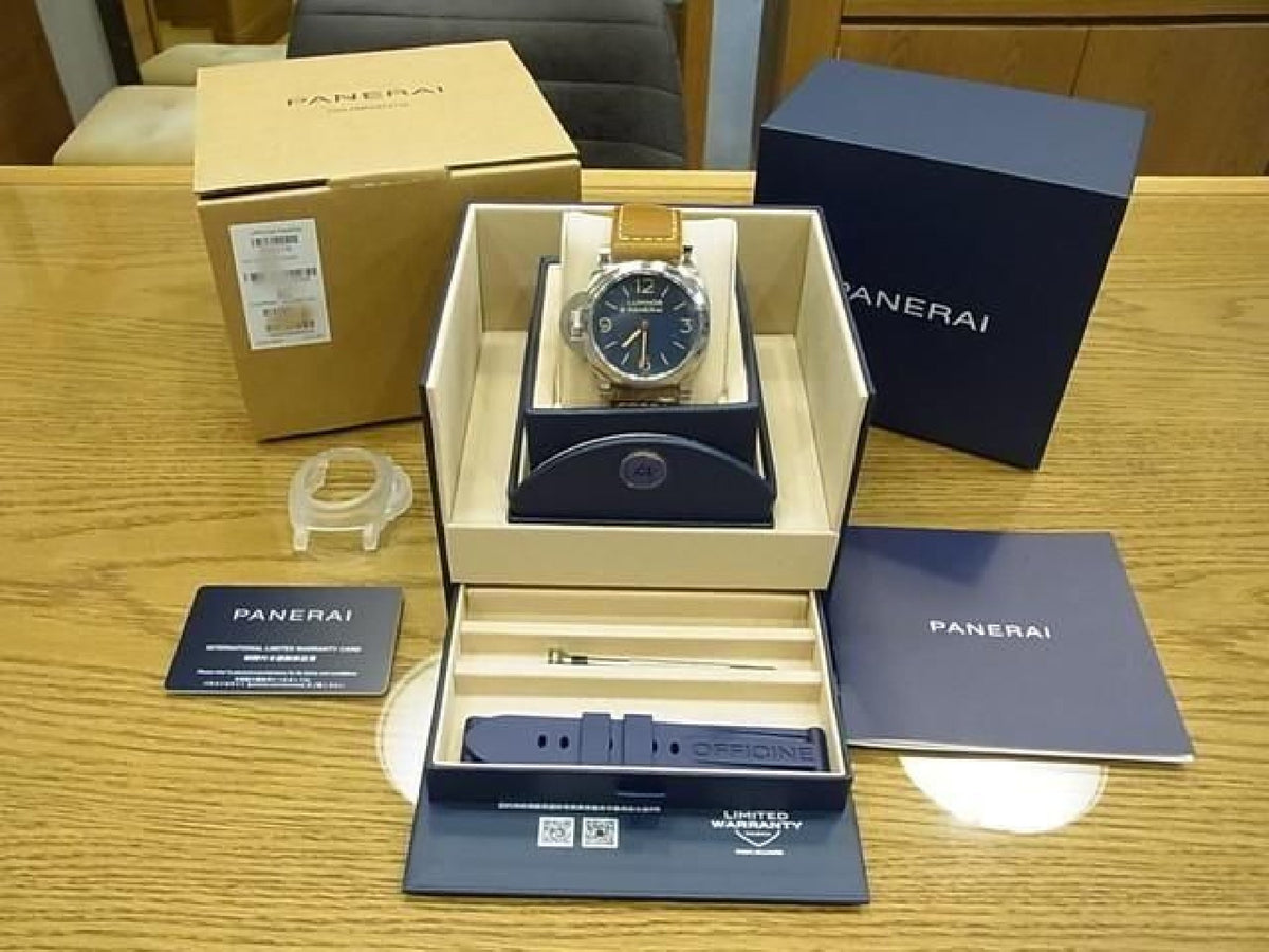 PANERAI Luminor Destro 44 MM Mat blue Ref.PAM01732 Mens 193618066 hannari-shop