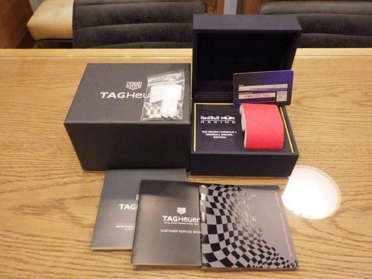 TAG HEUER Formula1 Chronograph Red Bull Racing quartz 43 MM Mens 193618132 hannari-shop