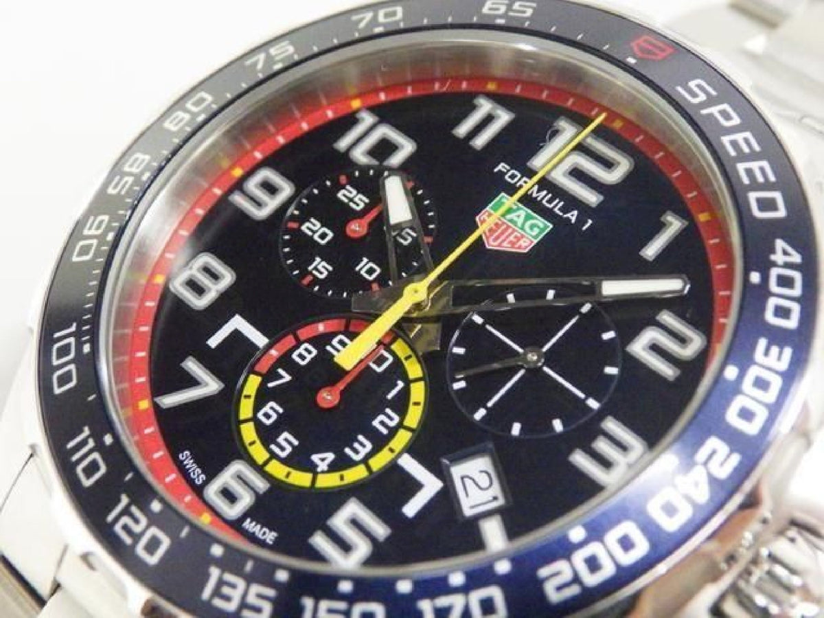 TAG HEUER Formula1 Chronograph Red Bull Racing quartz 43 MM Mens 193618132 hannari-shop