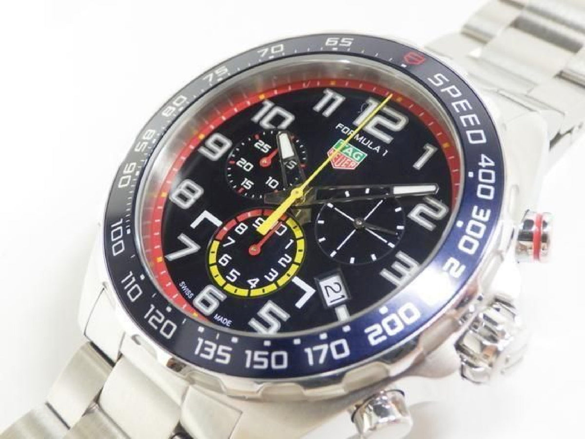 TAG HEUER Formula1 Chronograph Red Bull Racing quartz 43 MM Mens 193618132 hannari-shop