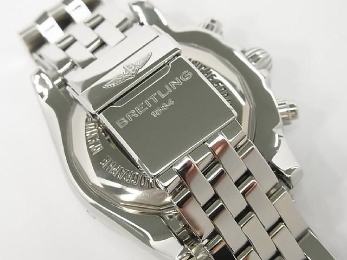 BREITLING Chrono Mat GMT black A041B69PA Genuine goods Mens 193619081 hannari-shop