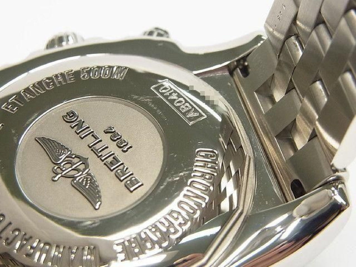 BREITLING Chrono Mat GMT black A041B69PA Genuine goods Mens 193619081 hannari-shop