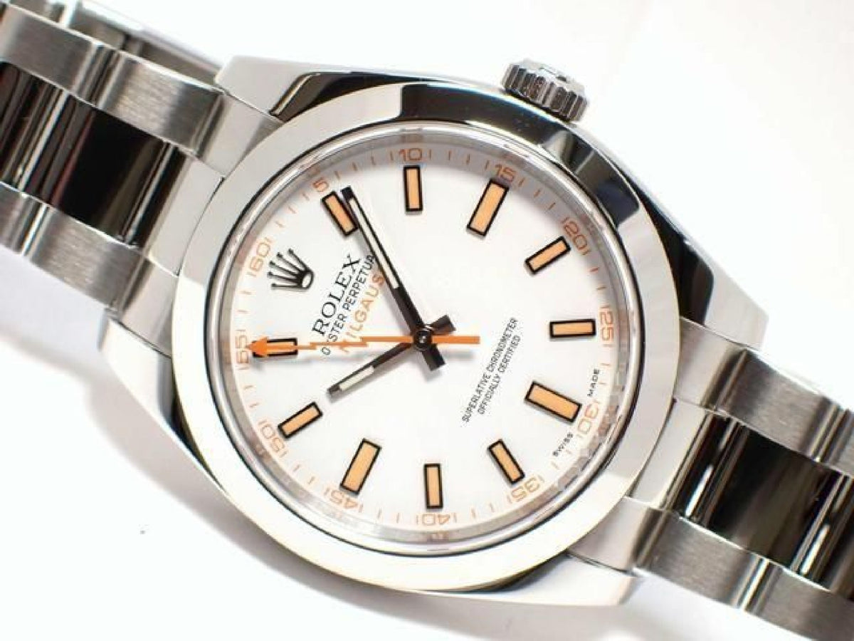 ROLEX Milgauss white 116400 '15 Mens 193625832 hannari-shop