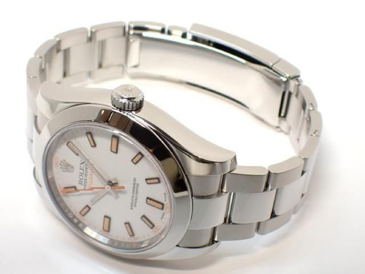 ROLEX Milgauss white 116400 '15 Mens 193625832 hannari-shop