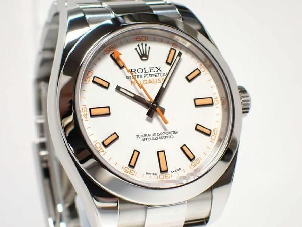ROLEX Milgauss white 116400 '15 Mens 193625832 hannari-shop