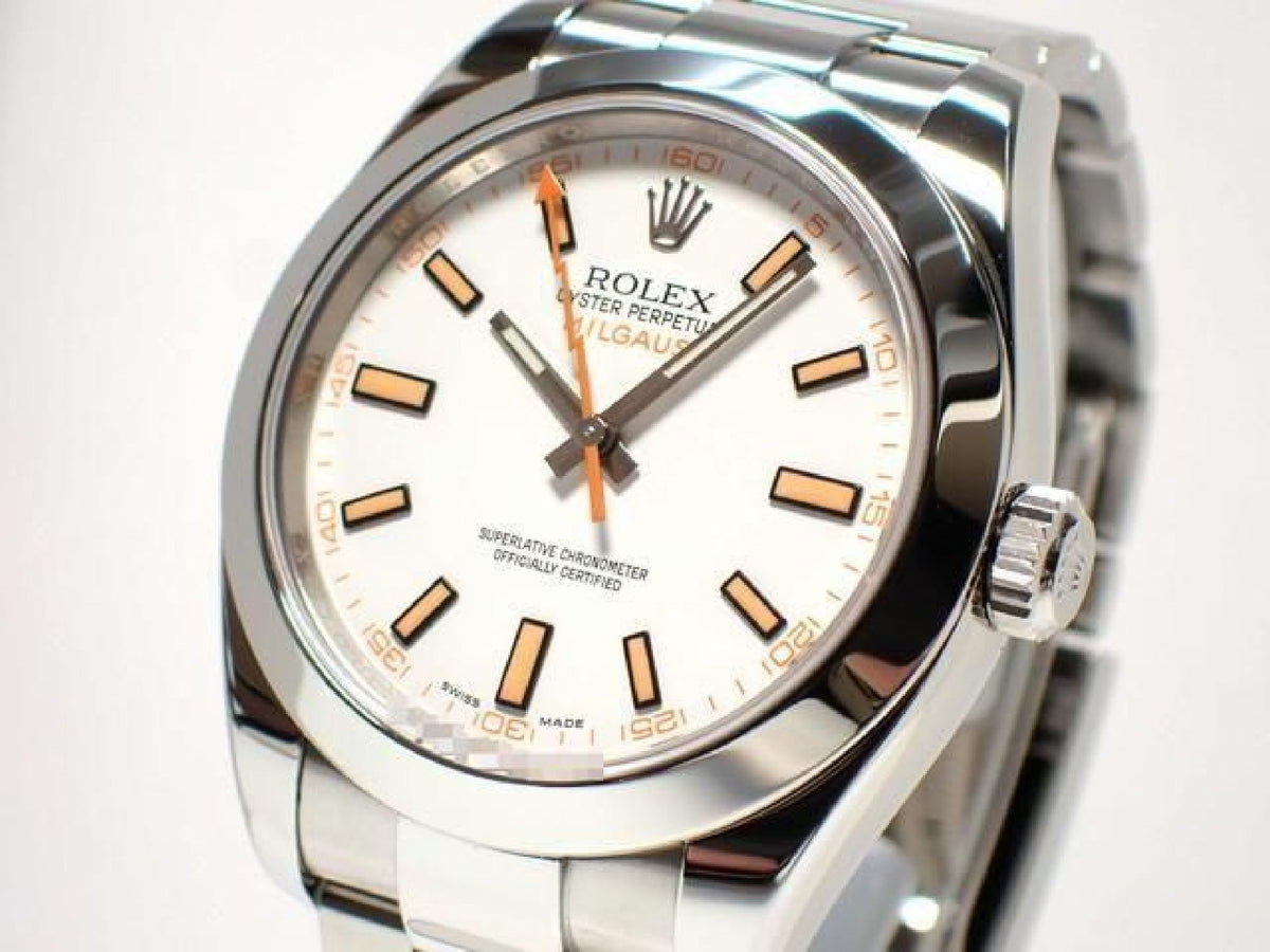 ROLEX Milgauss white 116400 '15 Mens 193625832 hannari-shop