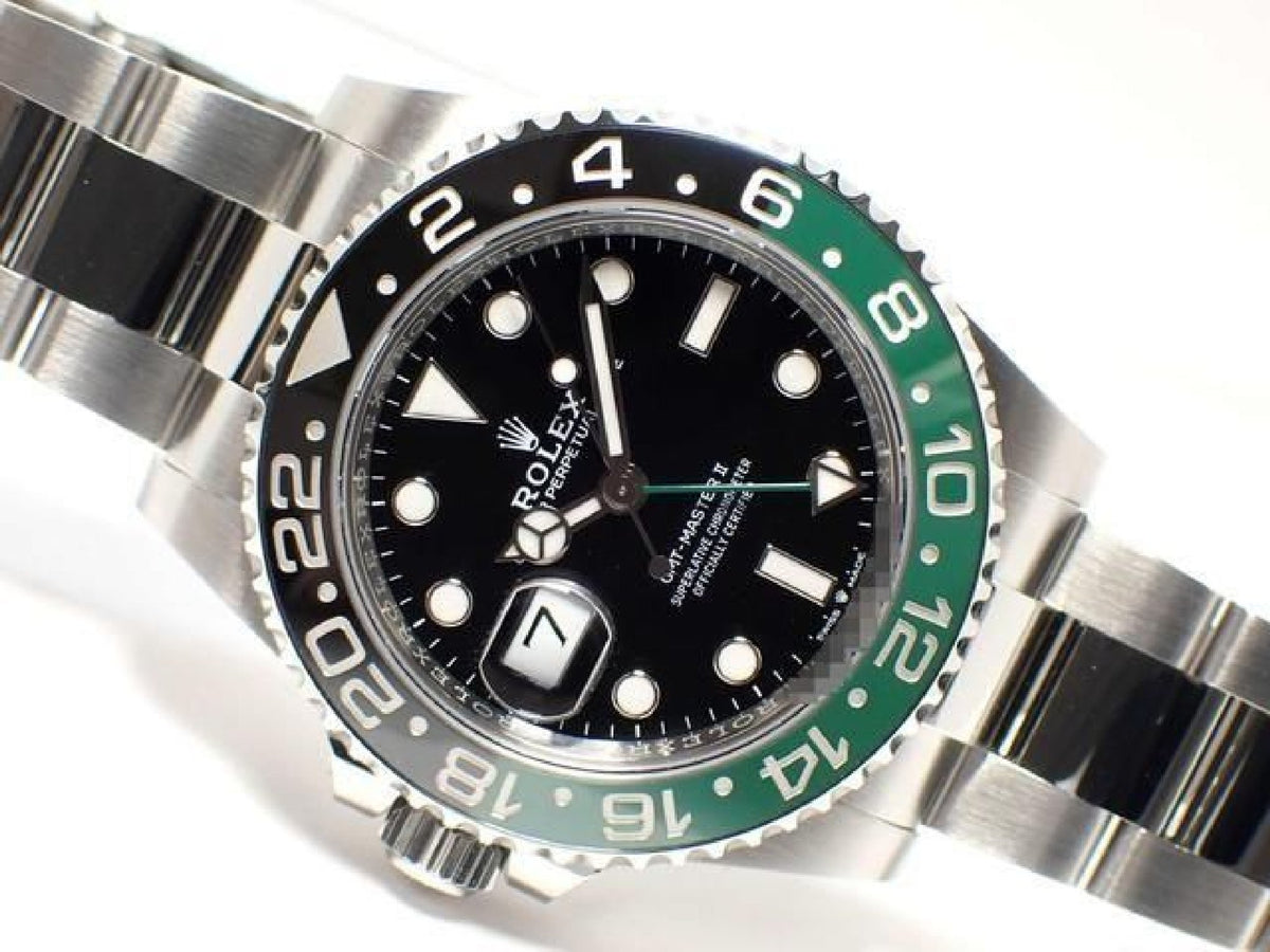 ROLEX GMT MasterII left handed green/ black bezel Oyster Bracelet 126720VTNR '23 Mens 193627050 hannari-shop