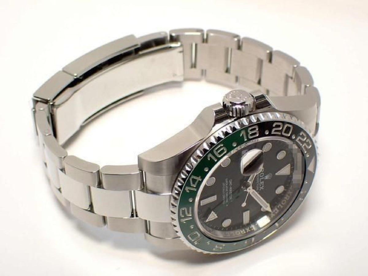 ROLEX GMT MasterII left handed green/ black bezel Oyster Bracelet 126720VTNR '23 Mens 193627050 hannari-shop