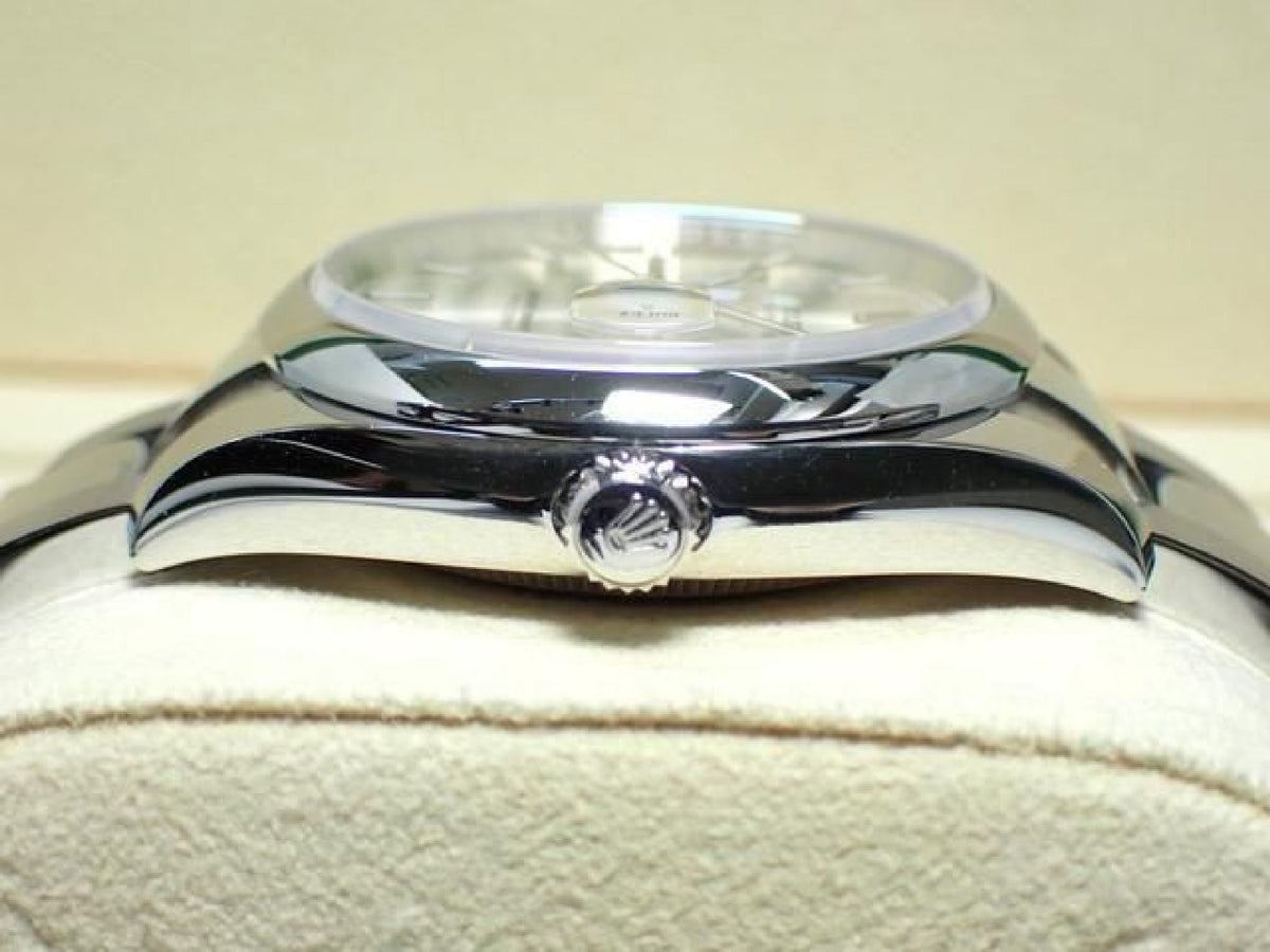 ROLEX Oyster PERPETUAL date silver Dial 115200 '21 Mens 193650586 hannari-shop