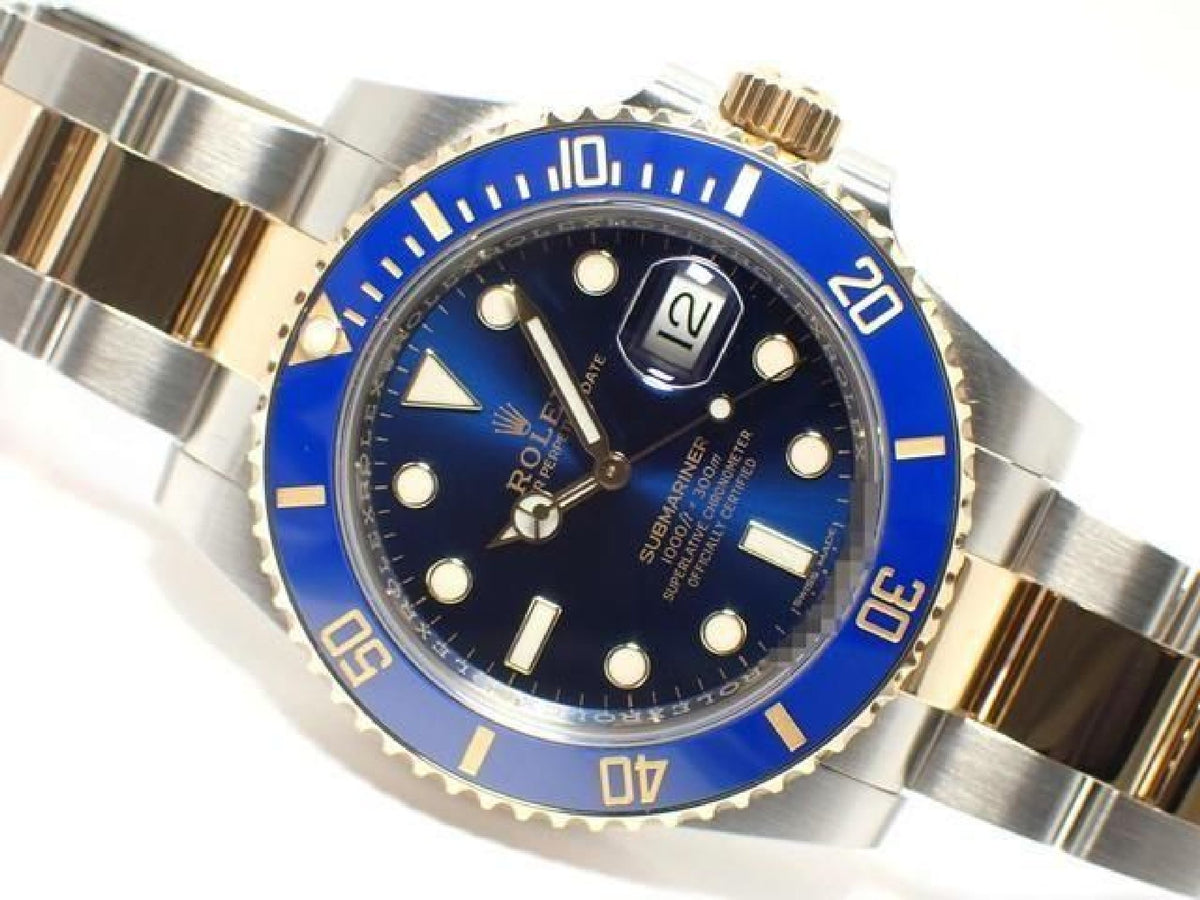 ROLEX Submariner date 18KYG combination blue 116613LB '17 Mens 193663394 hannari-shop