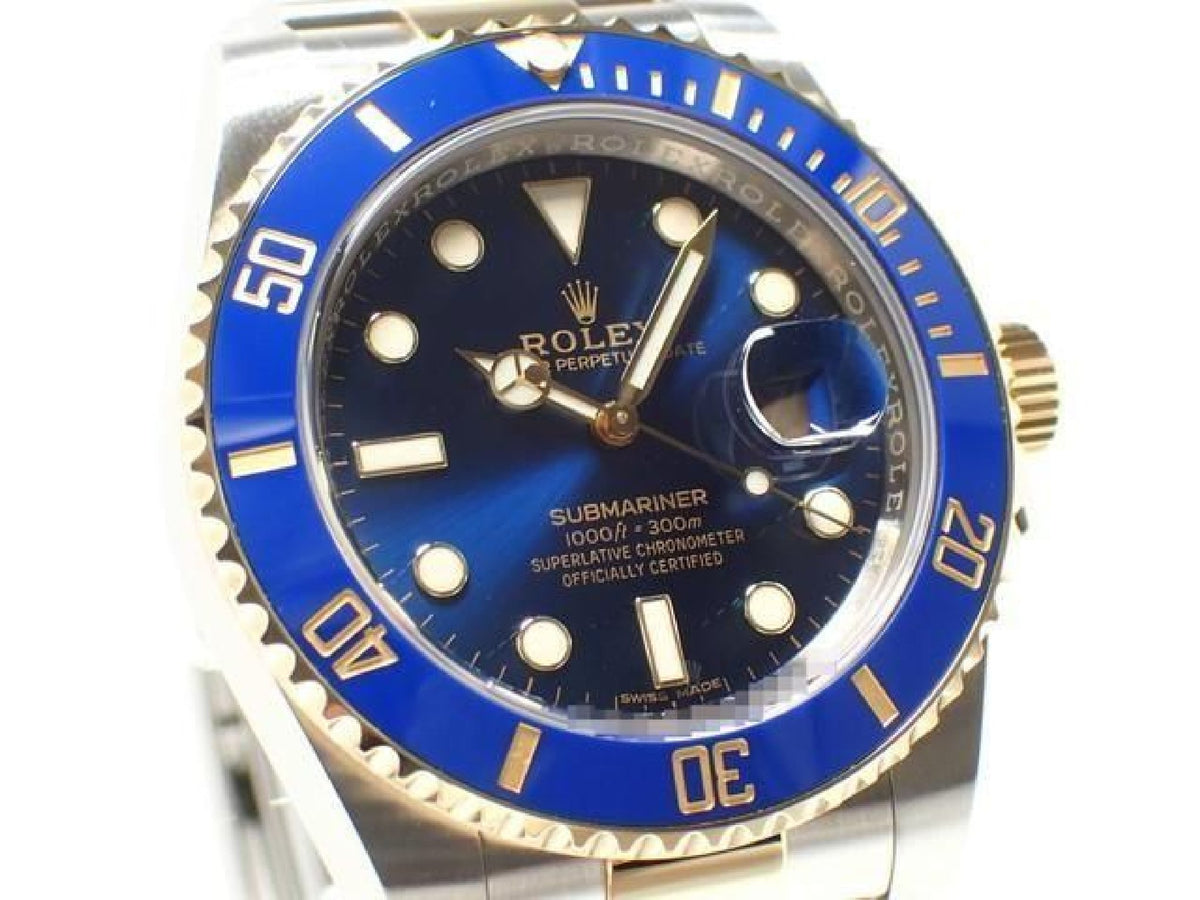 ROLEX Submariner date 18KYG combination blue 116613LB '17 Mens 193663394 hannari-shop
