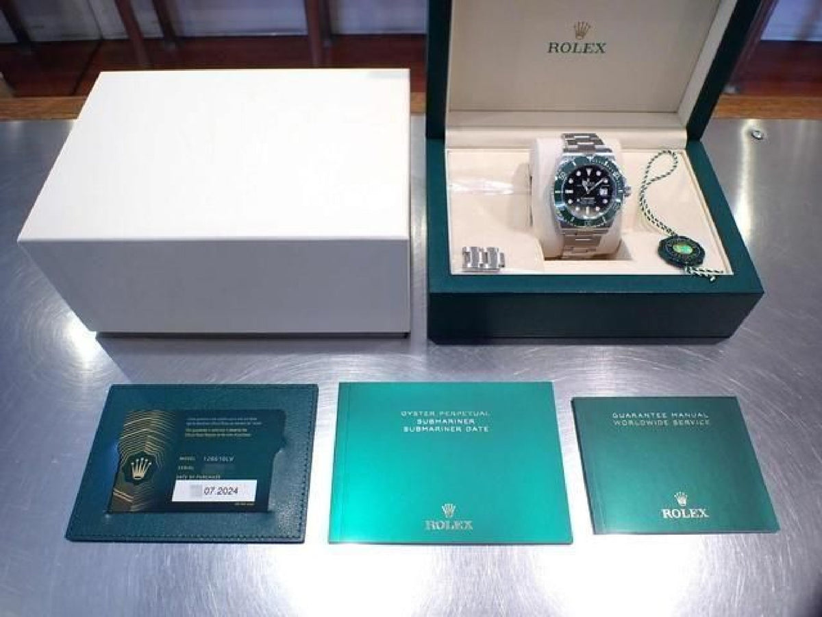 ROLEX Submariner date green bezel 126610LV '24 purchased Mens 193683296 hannari-shop