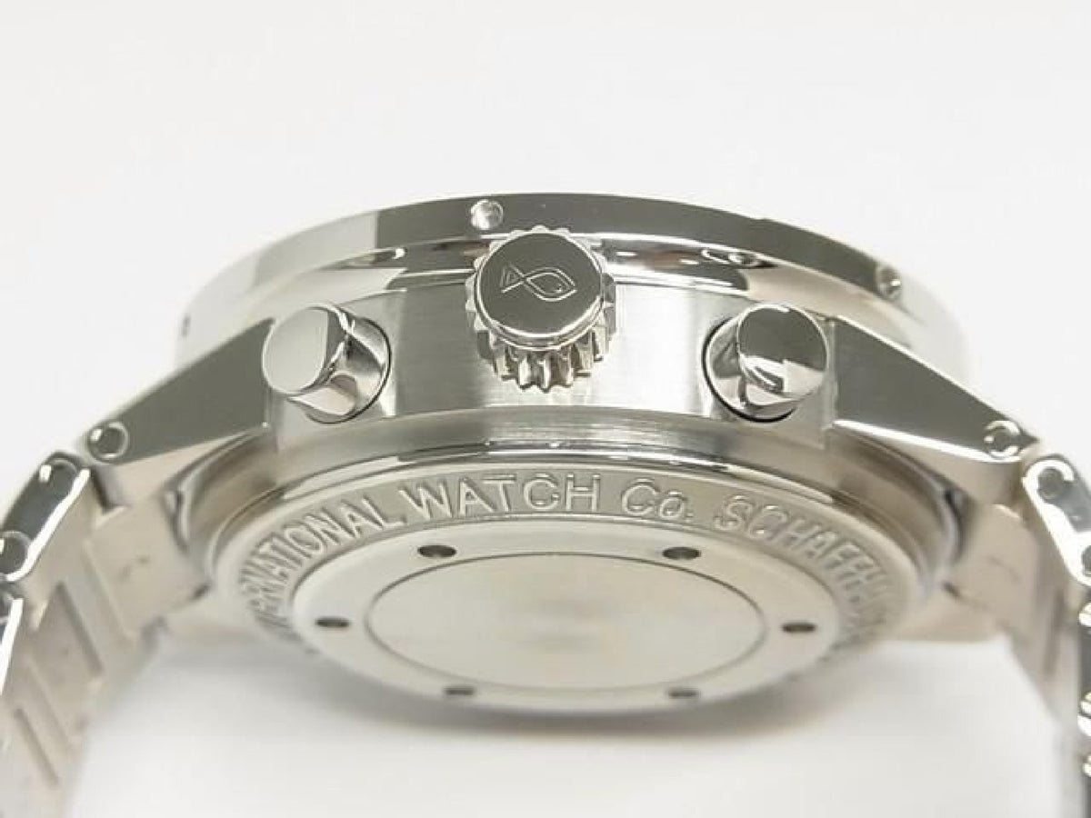 IWC GST Chronograph Rattrapante blue Dial 3715-008 Mens 193686797 hannari-shop