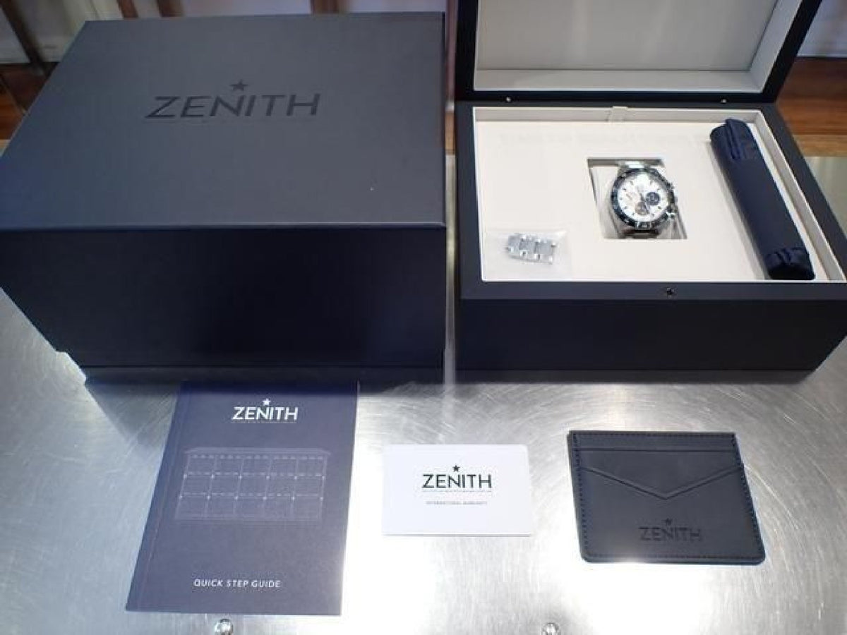 ZENITH Chrono Master sports Ref.03.3100.3600/69.M3100 Genuine goods '23 purchased Mens 193721574 hannari-shop