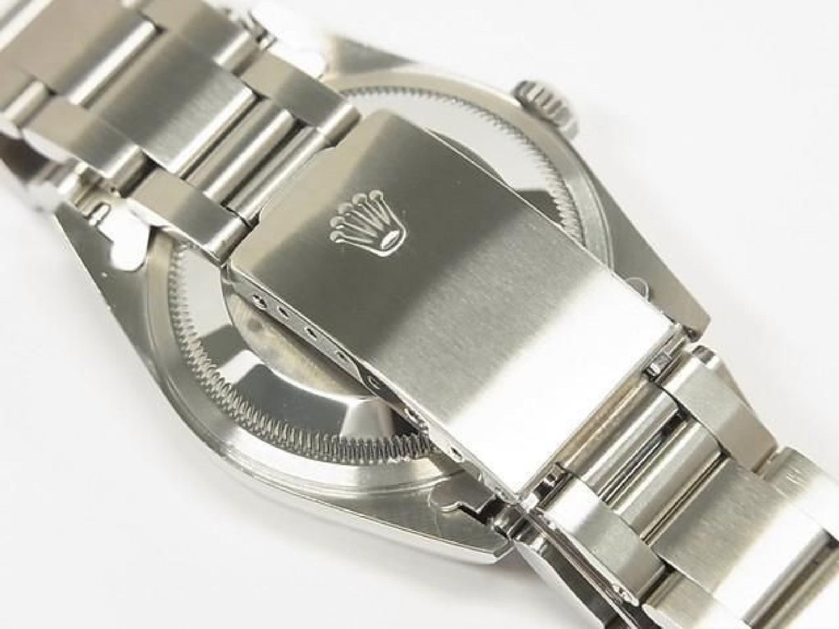ROLEX Datejust zwarte wijzerplaat 16200 P-serie heren 193793597 hannari-shop
