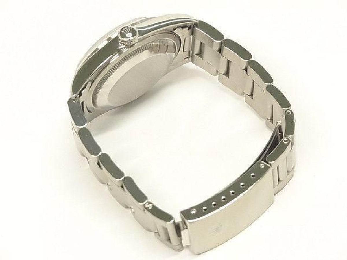 ROLEX Datejust zwarte wijzerplaat 16200 P-serie heren 193793597 hannari-shop