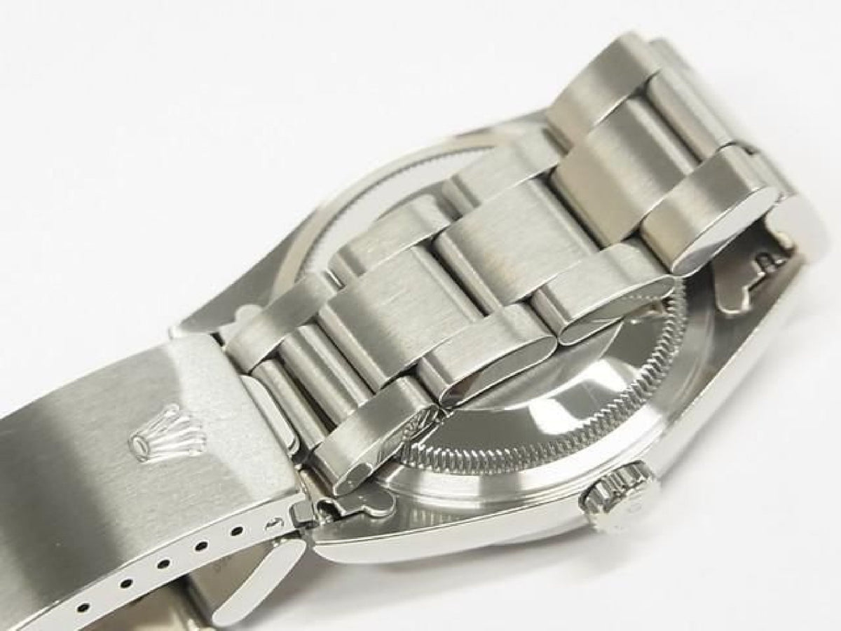 ROLEX Datejust zwarte wijzerplaat 16200 P-serie heren 193793597 hannari-shop