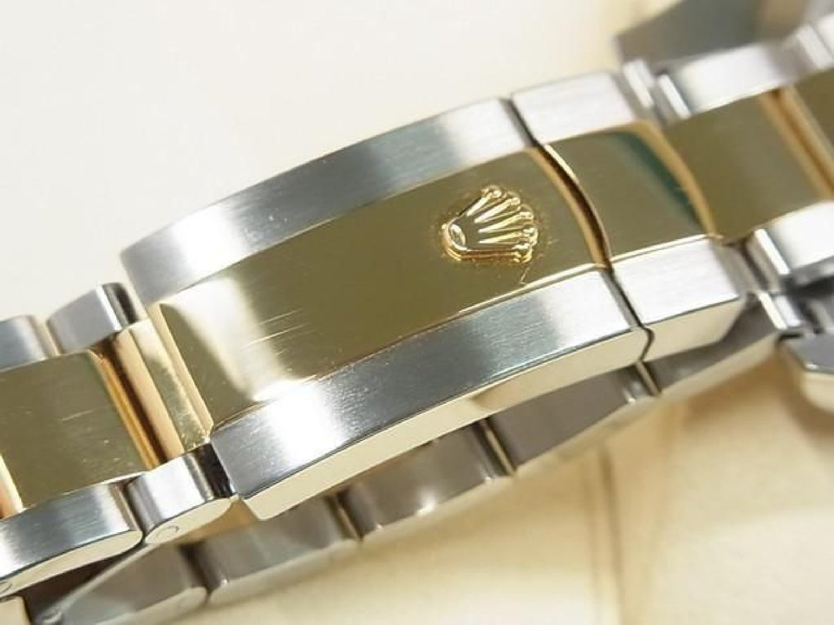 ROLEX DatejustII SS xYG combination Black Roman 116333 Genuine goods Mens 193837301 hannari-shop