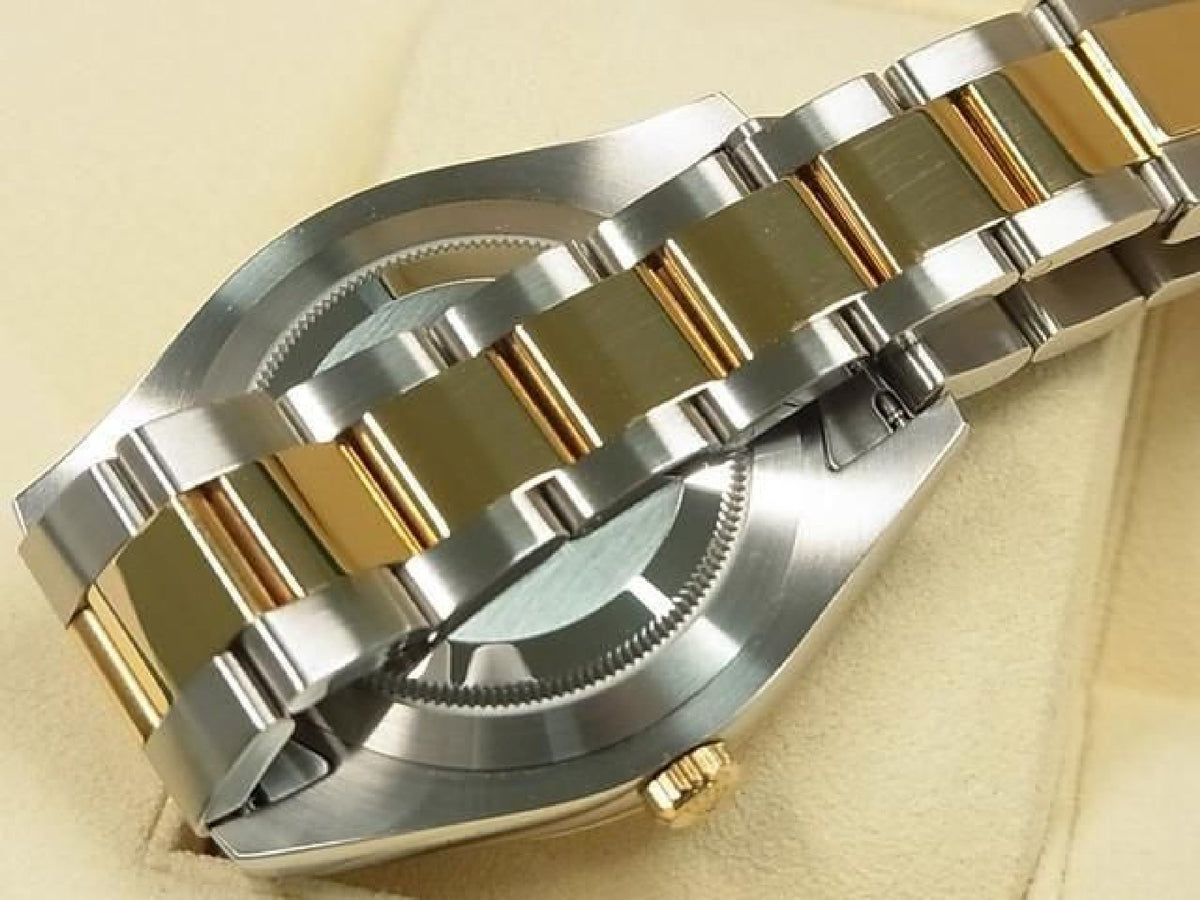 ROLEX DatejustII SS xYG combination Black Roman 116333 Genuine goods Mens 193837301 hannari-shop