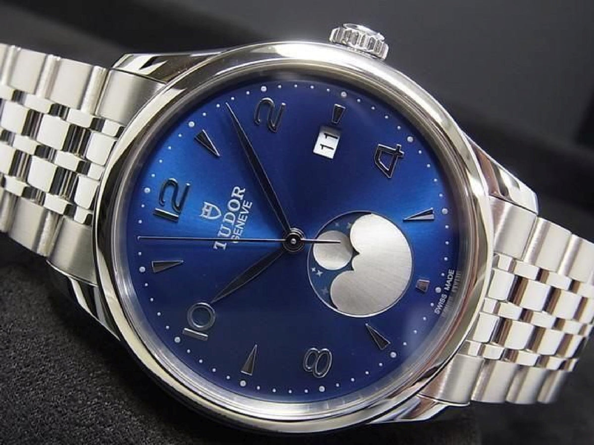 TUDOR 1926 Luna blauwe wijzerplaat 39 MM Ref.91560 heren 193837610 hannari-shop