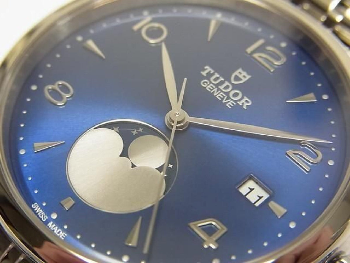 TUDOR 1926 Luna blauwe wijzerplaat 39 MM Ref.91560 heren 193837610 hannari-shop