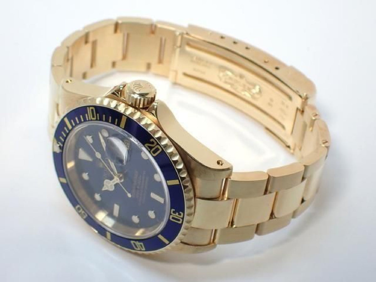 ROLEX Submariner date 18KYG blue Dial Y series Mens 193904225 hannari-shop