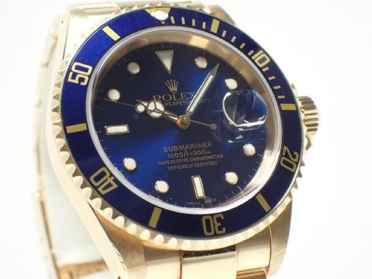 ROLEX Submariner date 18KYG blue Dial Y series Mens 193904225 hannari-shop