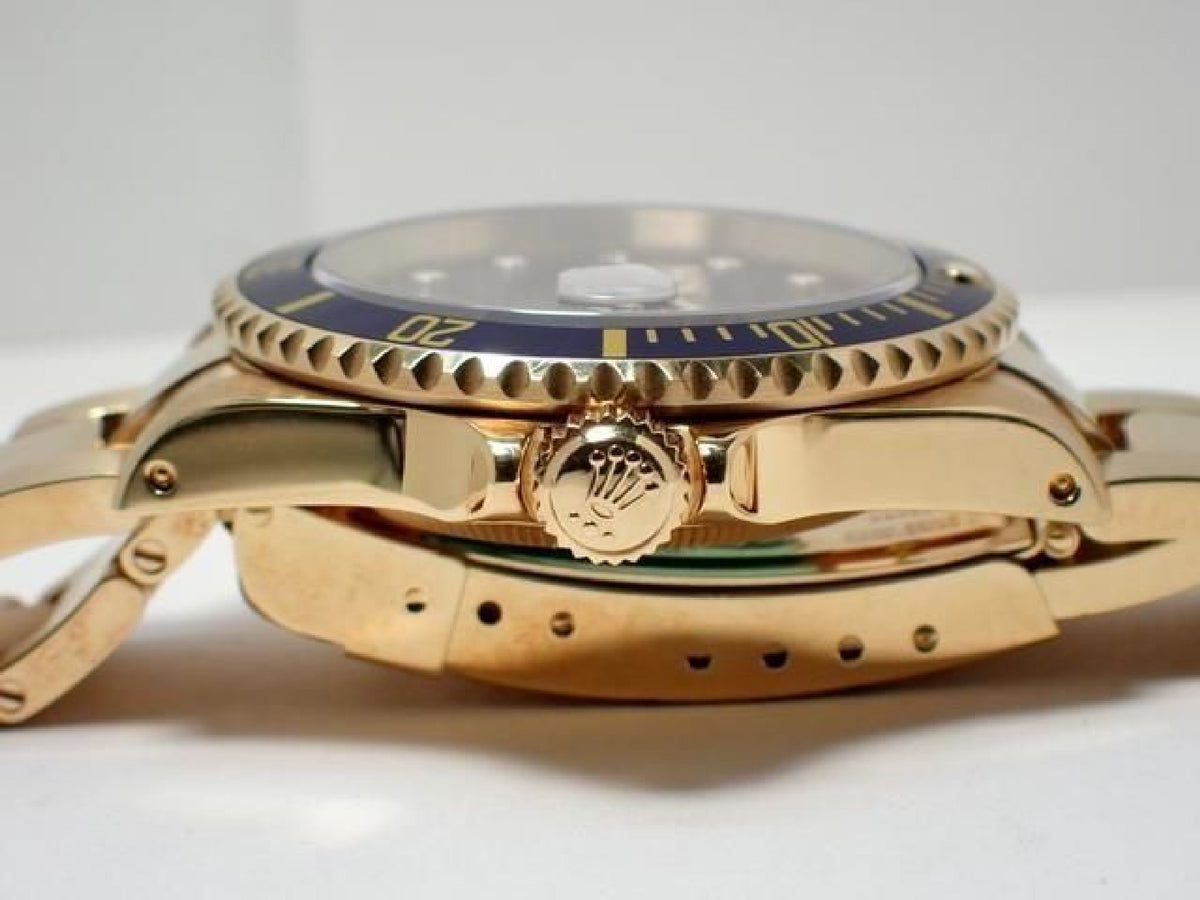 ROLEX Submariner date 18KYG blue Dial Y series Mens 193904225 hannari-shop