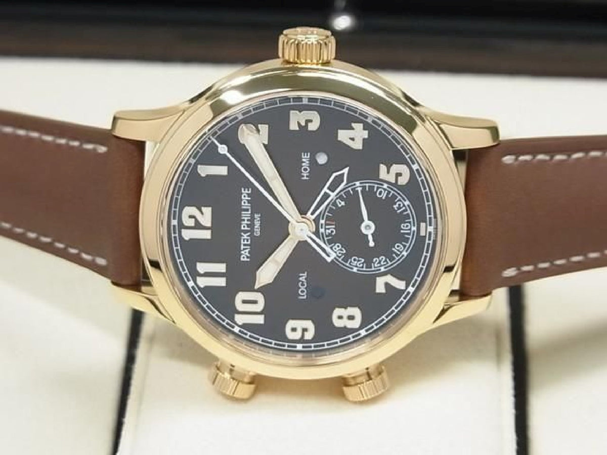 PATEK PHILIPPE Calatoraba Pilot's Travel Time medium 18KRG 7234R-001 Echte goederen Heren 193914877 hannari-shop