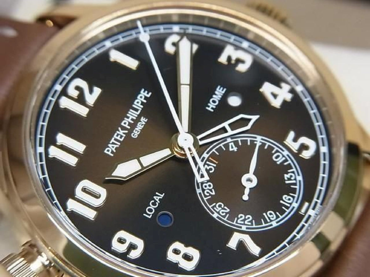 PATEK PHILIPPE Calatoraba Pilot's Travel Time medium 18KRG 7234R-001 Echte goederen Heren 193914877 hannari-shop