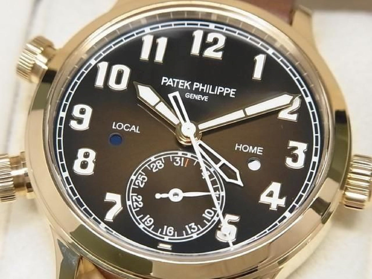PATEK PHILIPPE Calatoraba Pilot's Travel Time medium 18KRG 7234R-001 Echte goederen Heren 193914877 hannari-shop
