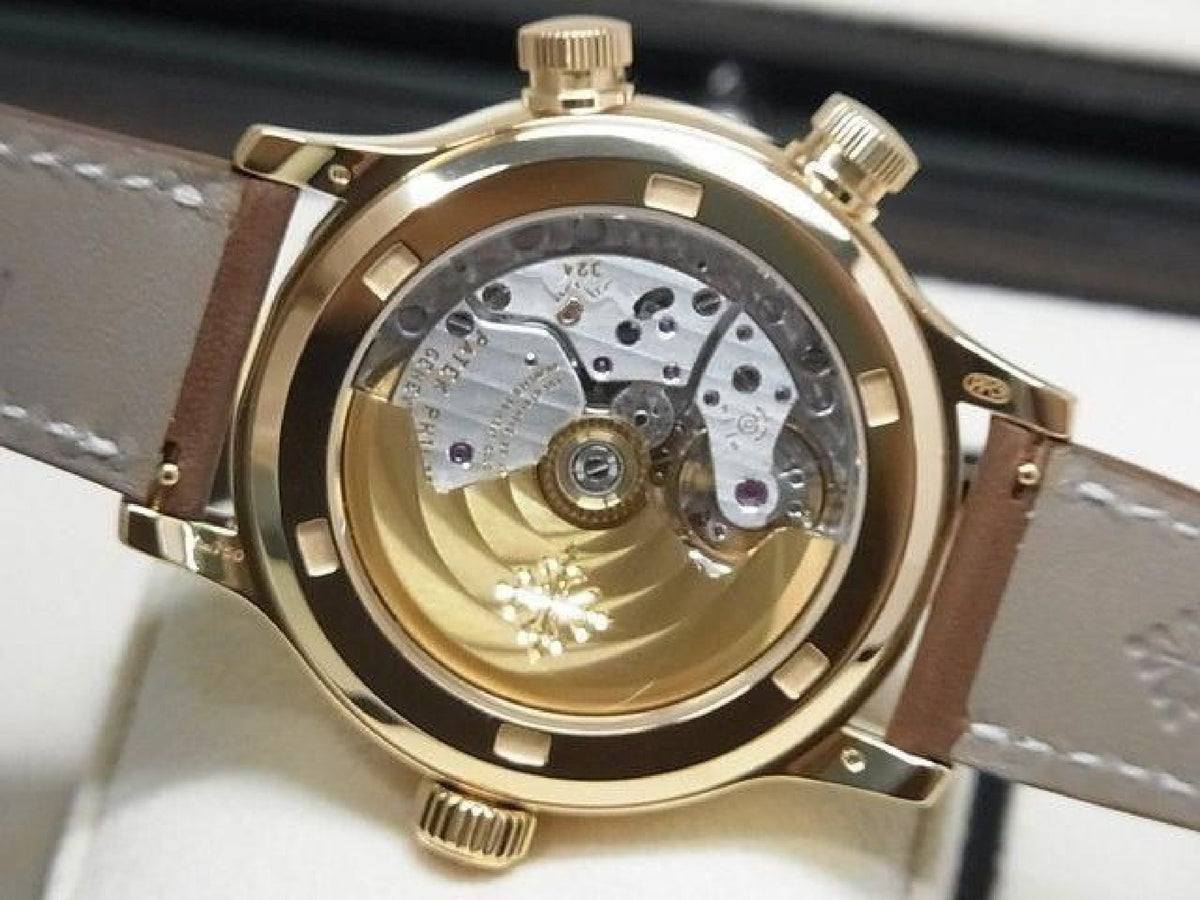 PATEK PHILIPPE Calatoraba Pilot's Travel Time medium 18KRG 7234R-001 Echte goederen Heren 193914877 hannari-shop