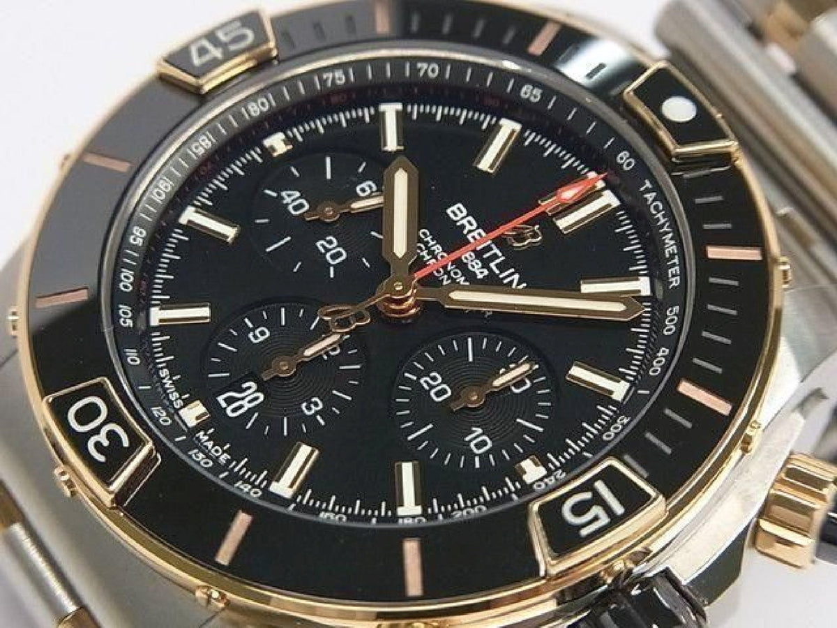 BREITLING Super Chrono Mat B01 44 SS x red gold UB0136 Bracelet Specification Mens 193917457 hannari-shop