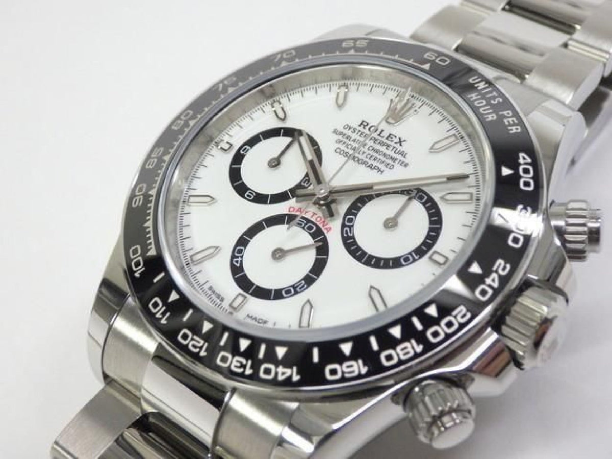 ROLEX Daytona witte wijzerplaat 126500LN '25 gekocht heren 193986704 hannari-shop
