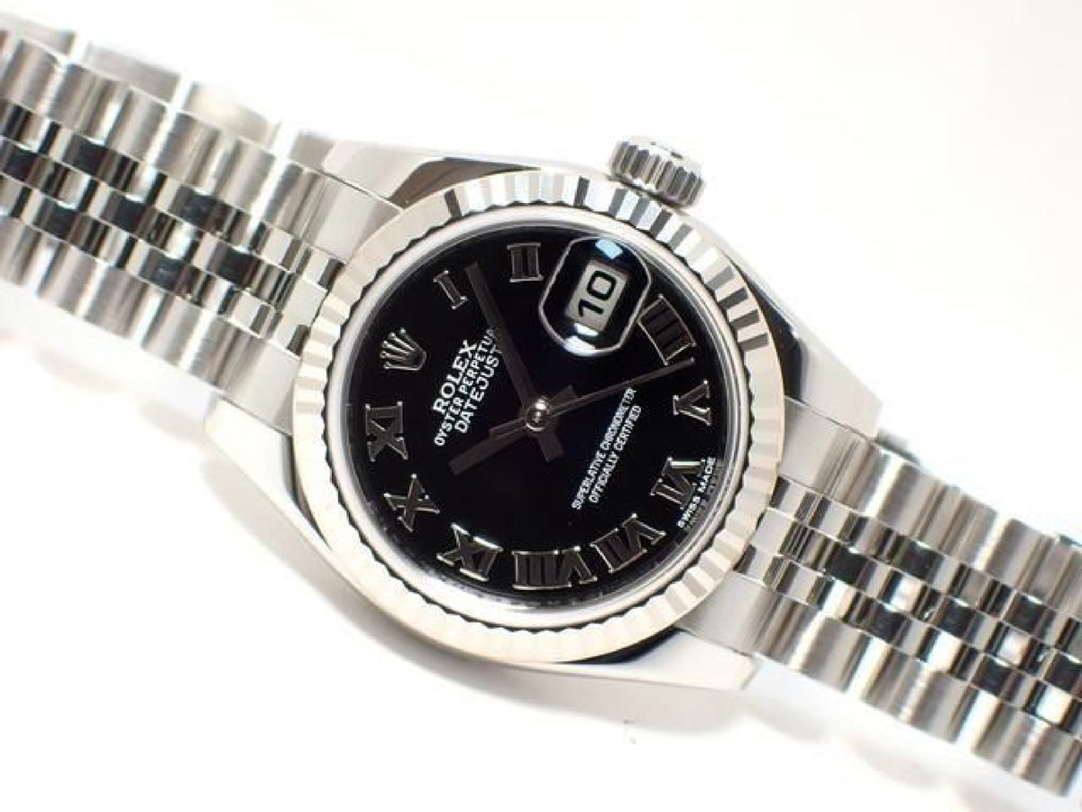 ROLEX Lady Datejust Black Roman 179174 '13 Womens 194022347 hannari-shop