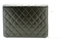 CHANEL Small Chain Shoulder Bag Clutch Black Quilted Flap Lambskin n85 hannari-shop