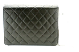 CHANEL Small Chain Shoulder Bag Clutch Black Quilted Flap Lambskin n85 hannari-shop