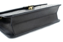 CHANEL Chain Shoulder Bag Clutch Black Quilted Flap Lambskin Purse p42 hannari-shop