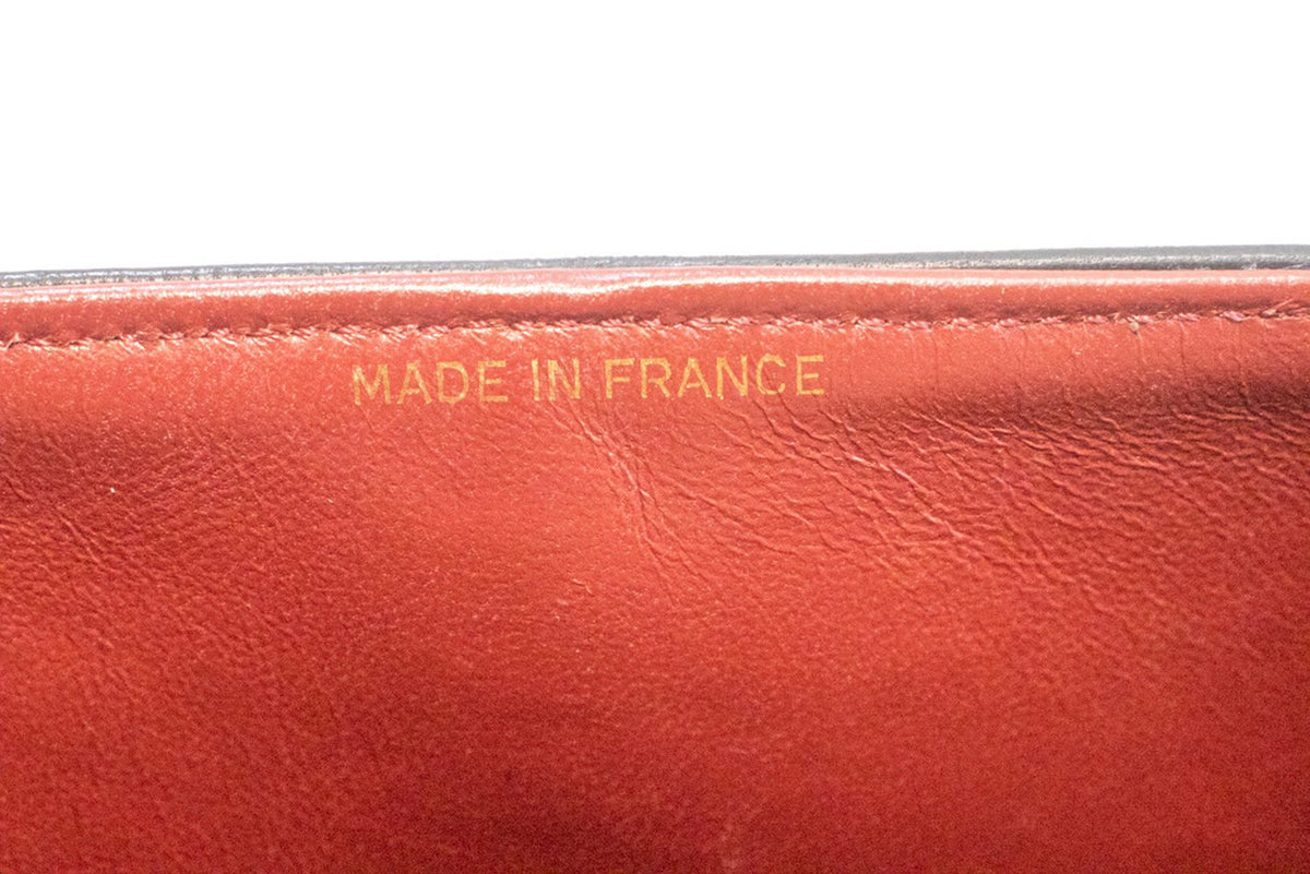 CHANEL Classic Double Flap 10" Chain Shoulder Bag Zwarte lamsvacht ao6 hannari-shop